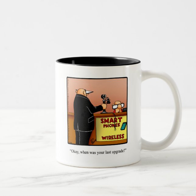 Funny Senior Mobil Humor Mugg Gift (Höger)