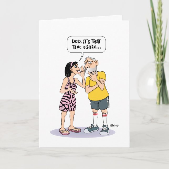 Funny Senior Pappa Birthday Kort (Framsida)