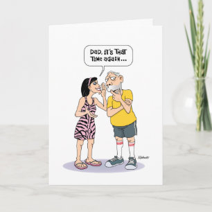 Funny Senior Pappa Birthday Kort
