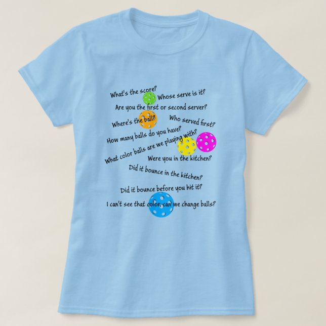 Funny Senior Pickleball Chaos Tote Bag T Shirt (Design framsida)