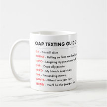 FUNNY Seniors Old Person OAP Retiree TEXTING GUIDE