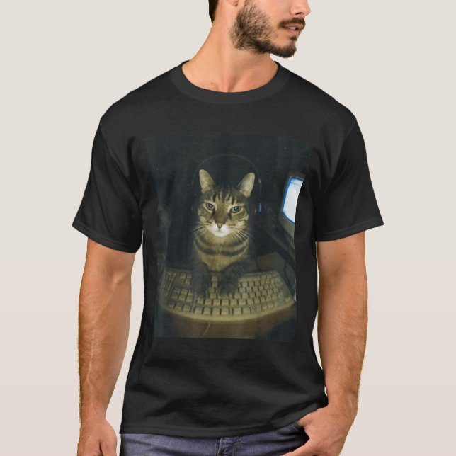 Funny Serious Gamer Cat Lovers Stud Kitty Cat Meme T Shirt (Framsida)