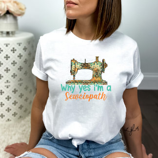 Funny Sewing Maskin T Shirt