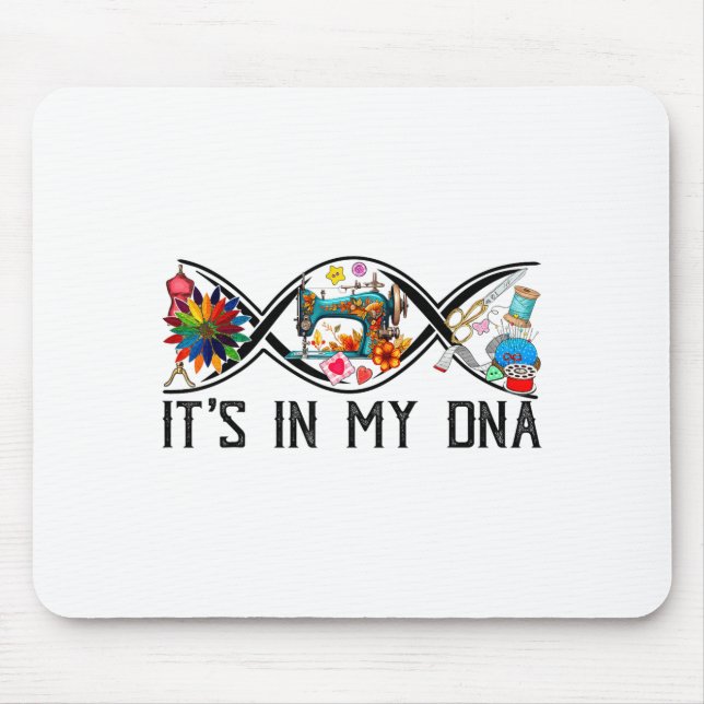 Funny Sewing Quilter Sewer Dna Quilting Hobby Craf Musmatta (Framsidan)