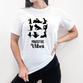 Funny sex katter Yoga-positioner T Shirt