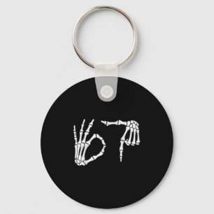 Funny Sex Seven 6 7 Meme 67 Skeleton Hand Hallowee Nyckelring