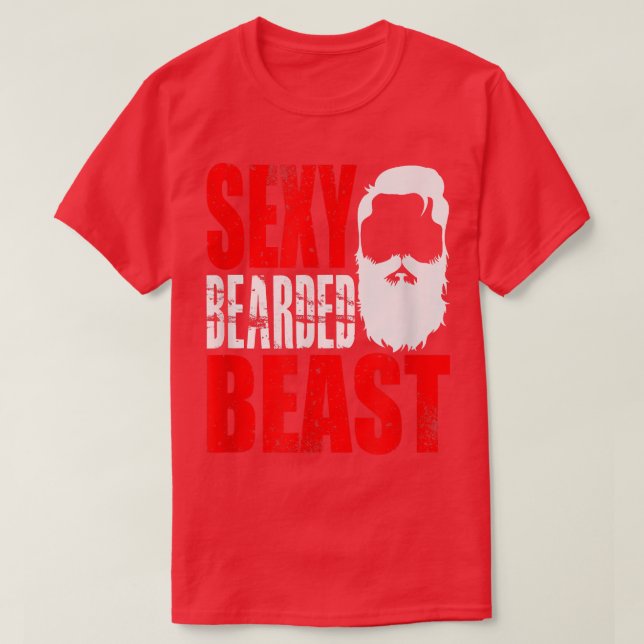 Funny Sey Bearded Beast Birthday Man Beard Gift  T Shirt (Design framsida)
