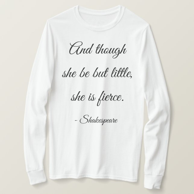 Funny Shakespeare-citat Tee Shirt (Design framsida)