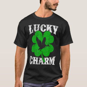 Funny Shamrock Löv Lucky Charm Condor Bird St Pat T Shirt