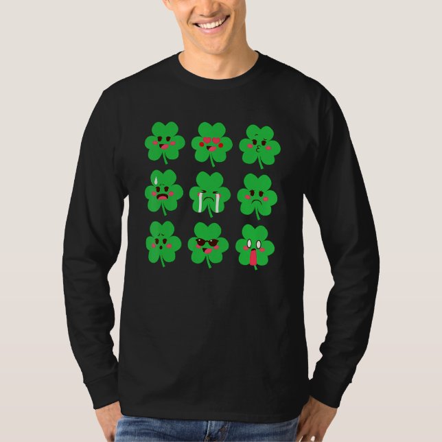 Funny Shamrock Lucky Irish Boys Kids Girls St Patr T Shirt (Framsida)