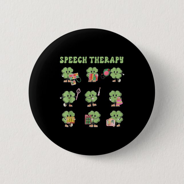 Funny Shamrock Speech Therapy St Patrick's Day Slp Knapp (Framsida)