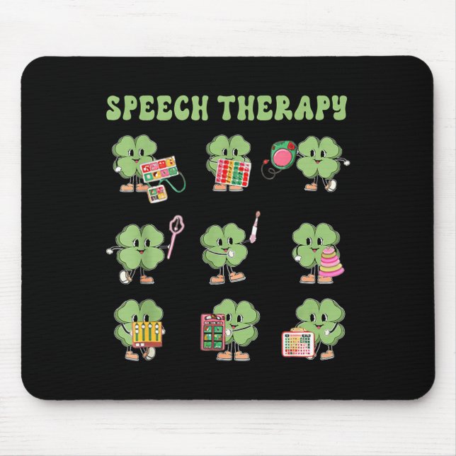 Funny Shamrock Speech Therapy St Patrick's Day Slp Musmatta (Framsidan)