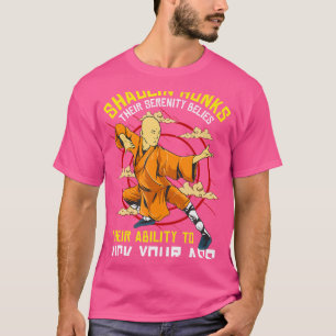 Funny Shaolin Munk Kung fu T Shirt