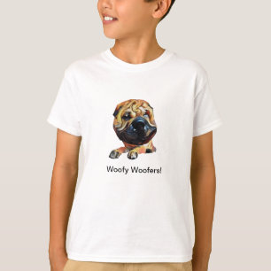 Funny Shar Pei Hund Boys T-Shirt