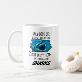 Funny Shark Älskare Mugg