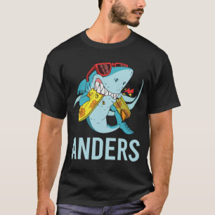 Funny Shark - Anders Namn T Shirt