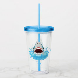 Funny Shark-anpassad namntumlare Take Away Mugg