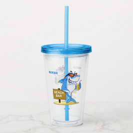 Funny Shark-anpassad namntumlare Take Away Mugg