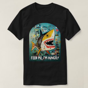 Funny Shark Anpassningsbar Quote 90s Street Art Gr T Shirt