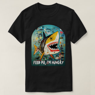 Funny Shark Anpassningsbar Quote 90s Street Art Gr T Shirt