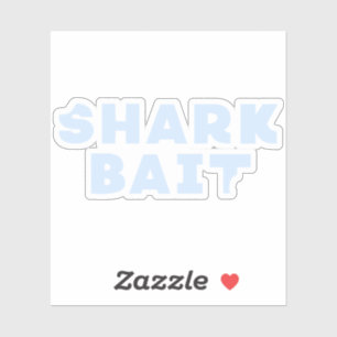 Funny Shark Bait Bita Mark Klistermärken