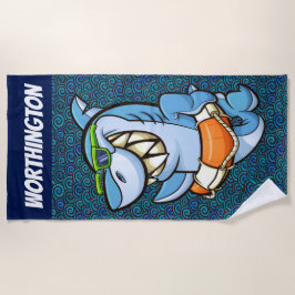 Funny Shark Beach Towel