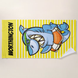 Funny Shark Beach Towel
