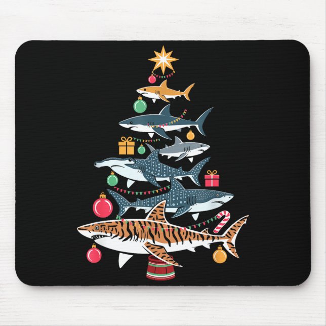 Funny Shark Christmas Tree  Musmatta (Framsidan)