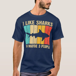 Funny Shark Design För barn Manar Women Animal Sha T Shirt