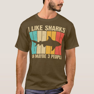 Funny Shark Design För barn Manar Women Animal Sha T Shirt