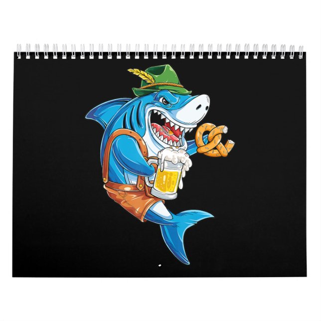 Funny Shark Drink Beer - Crazy Shark Gifts Kalender (Omslag)