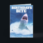FUNNY SHARK FÖDELSEDAGSKORT BIRTHDAYS BITA KORT<br><div class="desc">BIRTHDAYS BITA FÖDELSEDAGSKORT</div>