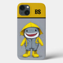 Funny Shark in Rain Boots - Beach Humor