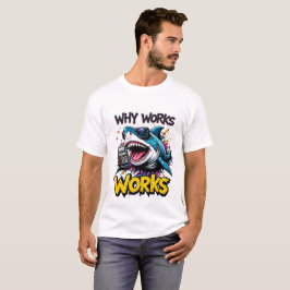 Funny Shark med Calculator T-Shirt