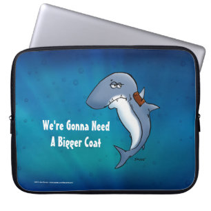 Funny Shark Needs Bigger Jackar Laptop sleeve