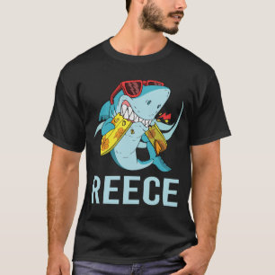 Funny Shark - Reece Namn T Shirt