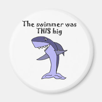Funny Shark Telling Fish Story Magnet