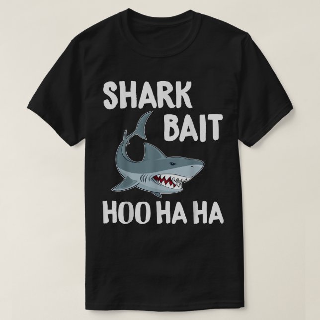 Funny Shark TFishing Newbie Bait Hoo Ha Initiat T Shirt (Design framsida)