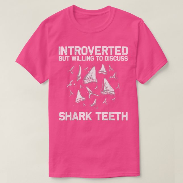 Funny Shark Tooth För manar Women Shark Teeth Foss T Shirt (Design framsida)