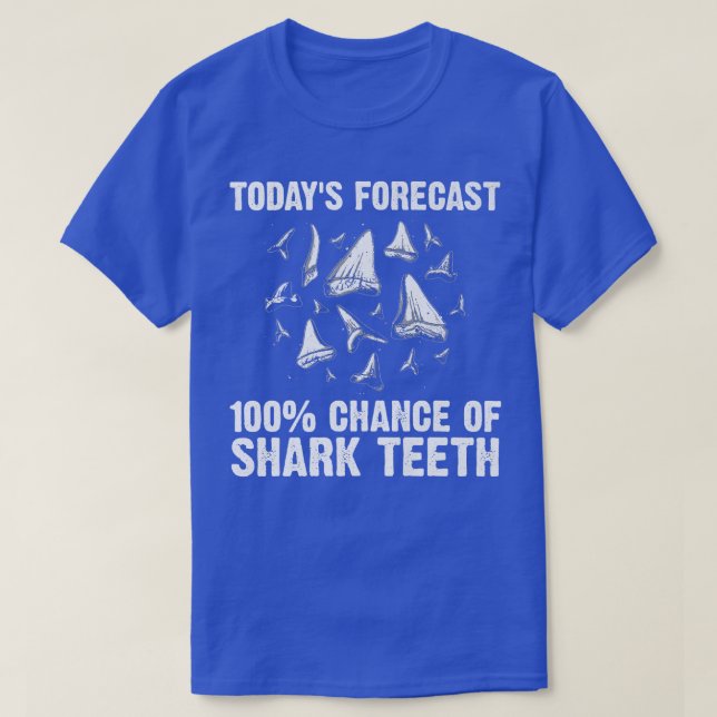 Funny Shark Tooth För manar Women Shark Teeth Foss T Shirt (Design framsida)