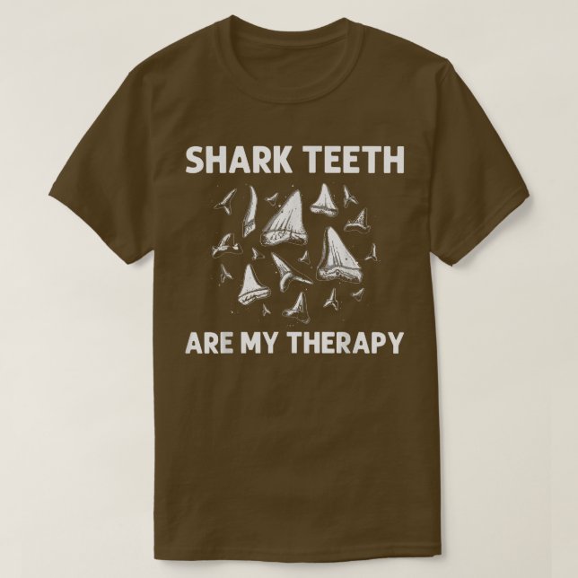 Funny Shark Tooth För manar Women Shark Teeth Foss T Shirt (Design framsida)