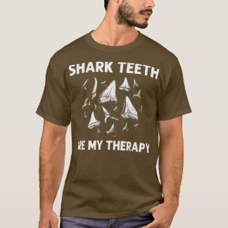 Funny Shark Tooth För manar Women Shark Teeth Foss T Shirt