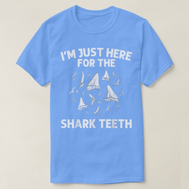 Funny Shark Tooth För manar Women Shark Teeth Foss T Shirt (Design framsida)