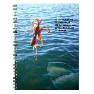 Funny Shark Wants Octopus Anteckningsbok