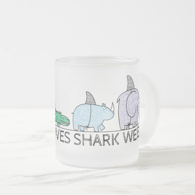 Funny Shark Week Coffee Mugg (Framsida höger)
