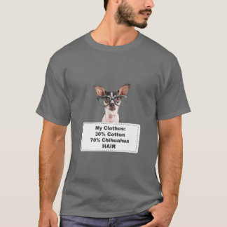 Funny Shedding Hund Chihuahua W Glasses T Shirt