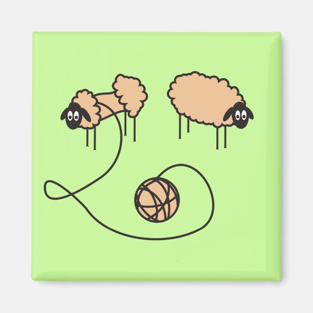 Funny Sheep Magnet (Framsidan)