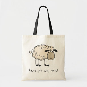 Funny Sheep Rhyme Knitting Tygkasse