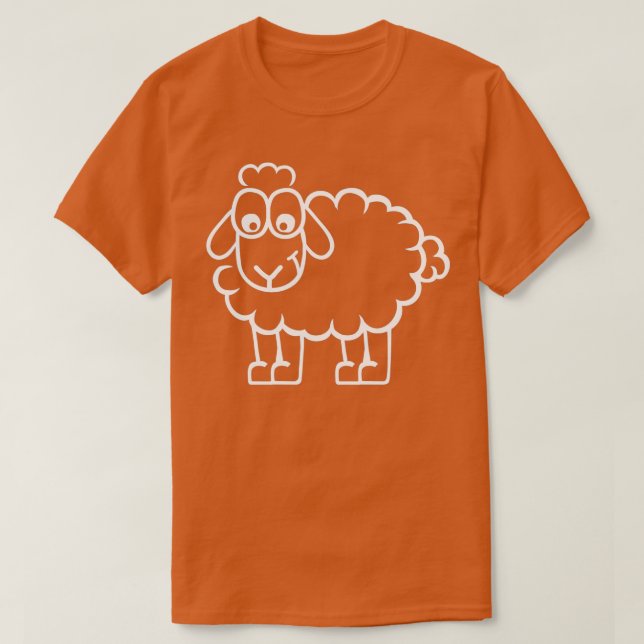 Funny sheep  t shirt (Design framsida)