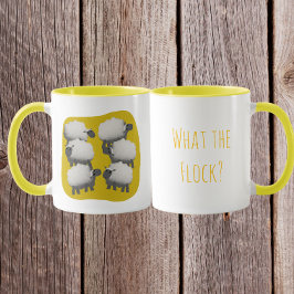 Funny Sheep “What the Flock? Mugg
